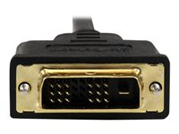 StarTech.com Câble Adaptateur Micro HDMI vers DVI-D Mâle / Mâle - 3 m (HDDDVIMM3M) - Câble adaptateur - DVI-D mâle pour 19 pin micro HDMI Type D mâle - 3 m - blindé - noir HDDDVIMM3M