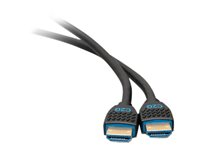 C2G 18in 4K HDMI Cable - Performance Series Cable - Ultra Flexible - M/M - High Speed - câble HDMI - HDMI mâle pour HDMI mâle - 50 cm - noir C2G10374