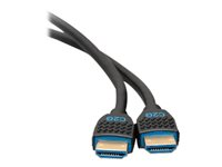 C2G 2ft 4K HDMI Cable - Performance Series Cable - Ultra Flexible - M/M - High Speed - câble HDMI - HDMI mâle pour HDMI mâle - 60 cm - noir C2G10375