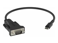 Professionele hoogwaardige adapter van USB-C naar serieel RS-232 van VISION - LEVENSLANGE GARANTIE - werkt met mac en pc - geïnstalleerd als standaard com-poort - 480 mbps - spanning tot 5 V - ondersteunt alle datasignalen - USB-A 2.0 (M) naar 9-pins D-Su TC-USBCSER/BL