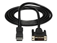 StarTech.com Câble Adapteur DisplayPort™ vers DVI de 1,8m - Mâle / Mâle - 1x DisplayPort (M) - 1x DVI-D (M) - 1920x1200 - Noir - Câble DisplayPort - DisplayPort (M) pour DVI-D (M) - 1.8 m - noir - pour P/N: DPPNLFM3, DPPNLFM3PW DP2DVIMM6