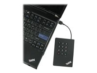 Lenovo ThinkPad USB 3.0 Secure - Disque dur - 500 Go - externe ( portable ) - USB 3.0 - 5400 tours/min - pour ThinkCentre M800; Thinkpad 13; 13 Chromebook; ThinkPad L460; P40 Yoga; X1 Tablet; X1 Yoga 0A65619