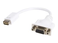 StarTech.com Adaptateur de câble vidéo Mini DVI vers VGA pour Macbook et iMac - Adaptateur vidéo - mini-DVI (M) pour HD-15 (VGA) (F) - 20 cm - blanc MDVIVGAMF